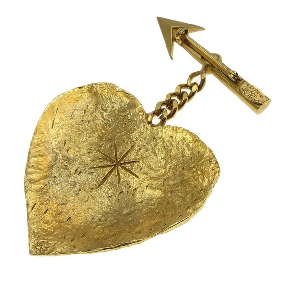 Chanel Heart and arrow Brooch Gold 93P 17882 - Picture 2 of 4